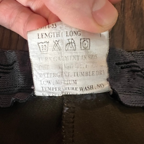 TuffriderTailored Equestrian Breeches Chocolate Brown Size 28 Long Riding Pants - Picture 13 of 14